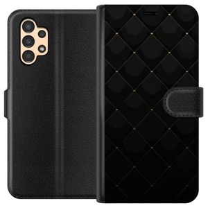 Samsung Galaxy A13 Svart Plånboksfodral Exklusivt Mönster