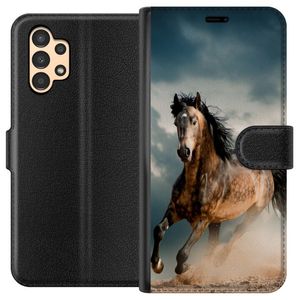 Samsung Galaxy A13 Svart Plånboksfodral Springande Häst