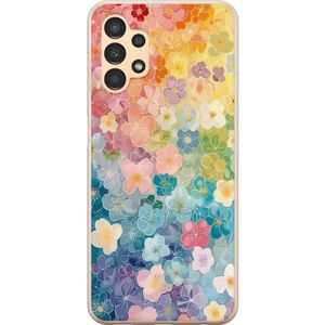 Samsung Galaxy A13 Transparent Mobilskal Miniatyrblommor