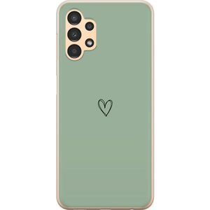 Samsung Galaxy A13 Transparent Mobilskal Hjärta