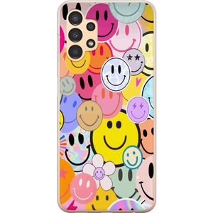 Samsung Galaxy A13 Transparent Mobilskal Leende Ansikten