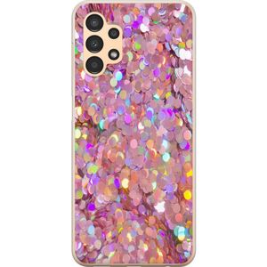 Samsung Galaxy A13 Transparent Mobilskal Glitter