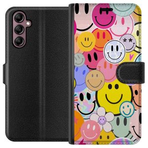 Samsung Galaxy A14 5G Musta Lompakkokotelo Leende Ansikten