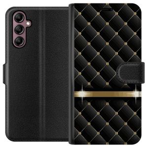 Samsung Galaxy A14 5G Svart Plånboksfodral Lyxigt
