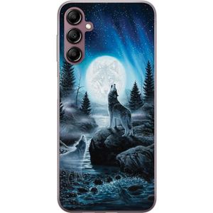 Samsung Galaxy A14 5G Transparent Mobilskal Varjar på natten