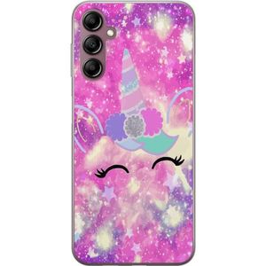 Samsung Galaxy A14 5G Läpinäkyvä Puhelinkotelo Glad Enhörning