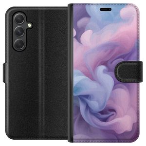 Samsung Galaxy A15 5G Svart Plånboksfodral Skyar