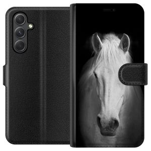Samsung Galaxy A15 5G Svart Plånboksfodral Häst