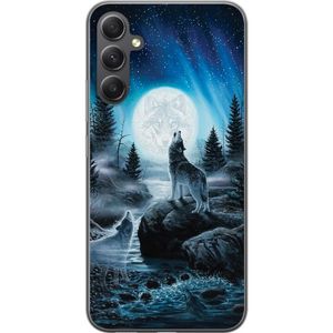 Samsung Galaxy A15 5G Transparent Mobilskal Varjar på natten