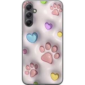 Samsung Galaxy A15 5G Transparent Mobilskal Fluffiga Tassar