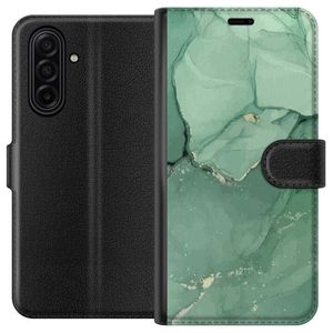 Samsung Galaxy A17 5G Musta Lompakkokotelo Grön Marmor
