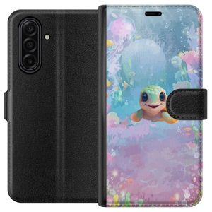 Samsung Galaxy A17 5G Sort Tegnebogsetui Glad Sköldpadda