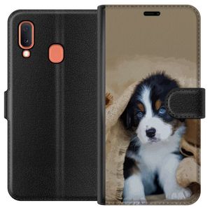 Samsung Galaxy A20e Svart Plånboksfodral Valp