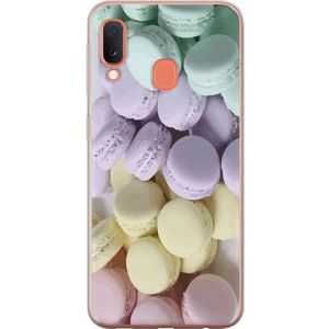 Samsung Galaxy A20e Gennemsigtigt Telefoncover Macarons
