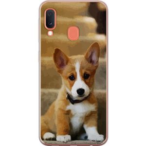 Samsung Galaxy A20e Gennemsigtigt Telefoncover Liten Hund