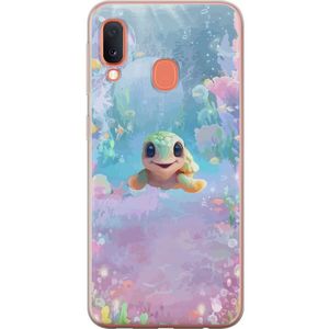 Samsung Galaxy A20e Gennemsigtigt Telefoncover Glad Sköldpadda