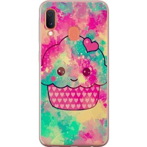 Samsung Galaxy A20e Gennemsigtigt Telefoncover Cupcake