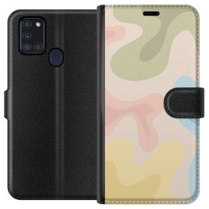 Samsung Galaxy A21s Svart Plånboksfodral Nyanspalett