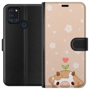Samsung Galaxy A21s Svart Plånboksfodral Gullunge
