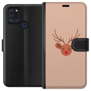 Samsung Galaxy A21s Svart Plånboksfodral Ren Julkänsla