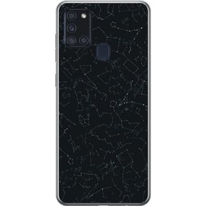 Samsung Galaxy A21s Transparent Mobilskal Himlakroppar