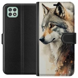 Samsung Galaxy A22 5G Sort Lommebokdeksel Varg