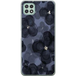 Samsung Galaxy A22 5G Läpinäkyvä Puhelinkotelo Blomsteräng