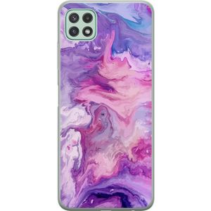 Samsung Galaxy A22 5G Läpinäkyvä Puhelinkotelo Marmor