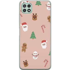 Samsung Galaxy A22 5G Transparent Mobilskal Klassisk Julfest