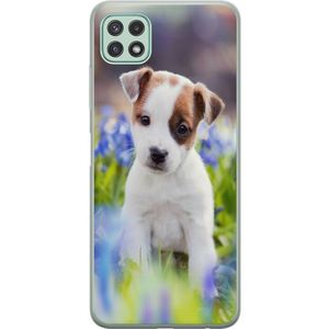 Samsung Galaxy A22 5G Läpinäkyvä Puhelinkotelo Hundvalp