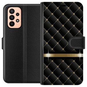 Samsung Galaxy A23 Sort Lommebokdeksel Lyxigt