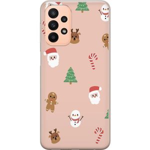 Samsung Galaxy A23 Transparent Mobilskal Klassisk Julfest