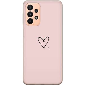 Samsung Galaxy A23 5G Gjennomsiktig Telefondeksel Hjärta.