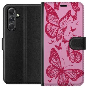 Samsung Galaxy A25 Musta Lompakkokotelo Fjärilar