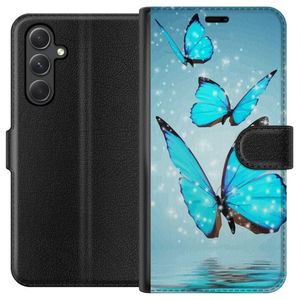 Samsung Galaxy A25 Svart Plånboksfodral Magiska Fjärilar