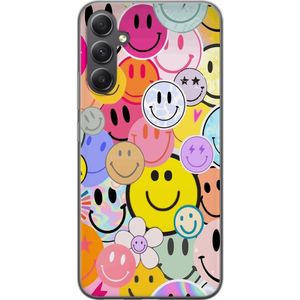 Samsung Galaxy A25 Transparent Mobilskal Leende Ansikten