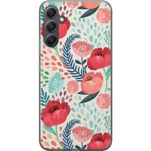 Samsung Galaxy A25 Transparent Mobilskal Flora