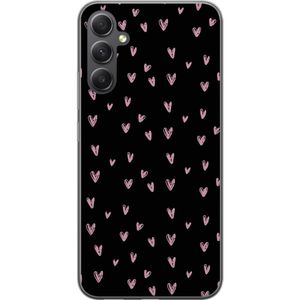 Samsung Galaxy A25 Transparent Mobilskal Små Kärleksymboler