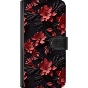Samsung Galaxy A26 Svart Plånboksfodral Intensiva blommor