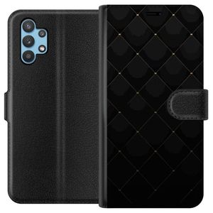 Samsung Galaxy A32 5G Sort Lommebokdeksel Exklusivt Mönster