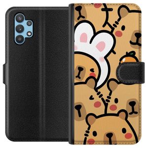 Samsung Galaxy A32 5G Svart Plånboksfodral Kapivara