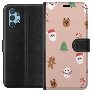 Samsung Galaxy A32 5G Svart Plånboksfodral Klassisk Julfest