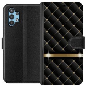 Samsung Galaxy A32 5G Svart Plånboksfodral Lyxigt