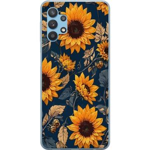 Samsung Galaxy A32 5G Läpinäkyvä Puhelinkotelo Solrosor