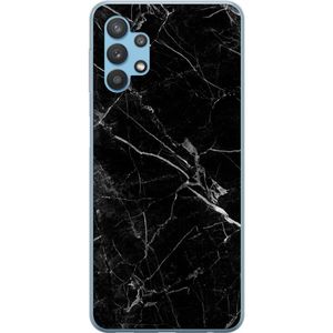 Samsung Galaxy A32 5G Transparent Mobilskal Svart marmor