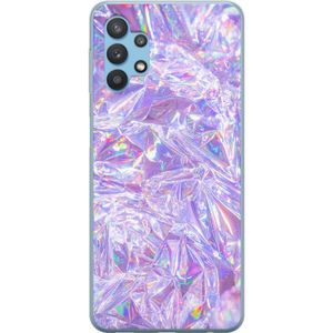 Samsung Galaxy A32 5G Transparent Mobilskal Glitter