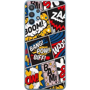 Samsung Galaxy A32 5G Läpinäkyvä Puhelinkotelo Tecknat Boom!