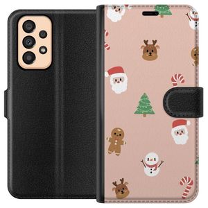 Samsung Galaxy A33 5G Svart Plånboksfodral Klassisk Julfest