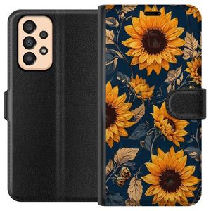 Samsung Galaxy A33 5G Sort Tegnebogsetui Solrosor