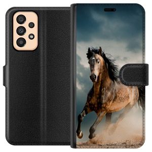 Samsung Galaxy A33 5G Svart Plånboksfodral Springande Häst